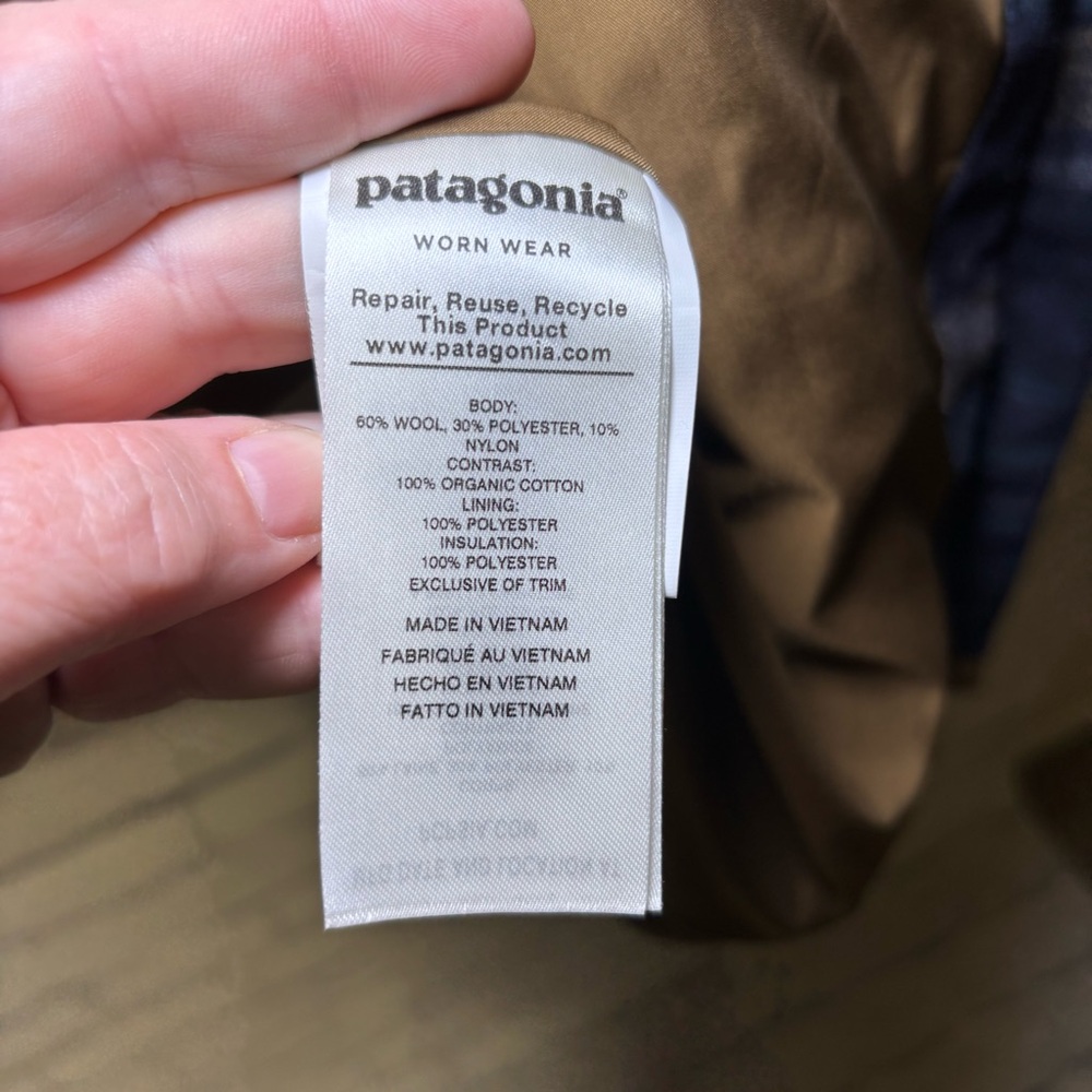 Patagonia OUT YONDER Parka Wool Jacket Womens Size XS Full Zip Snap Button - Picture 9 of 13